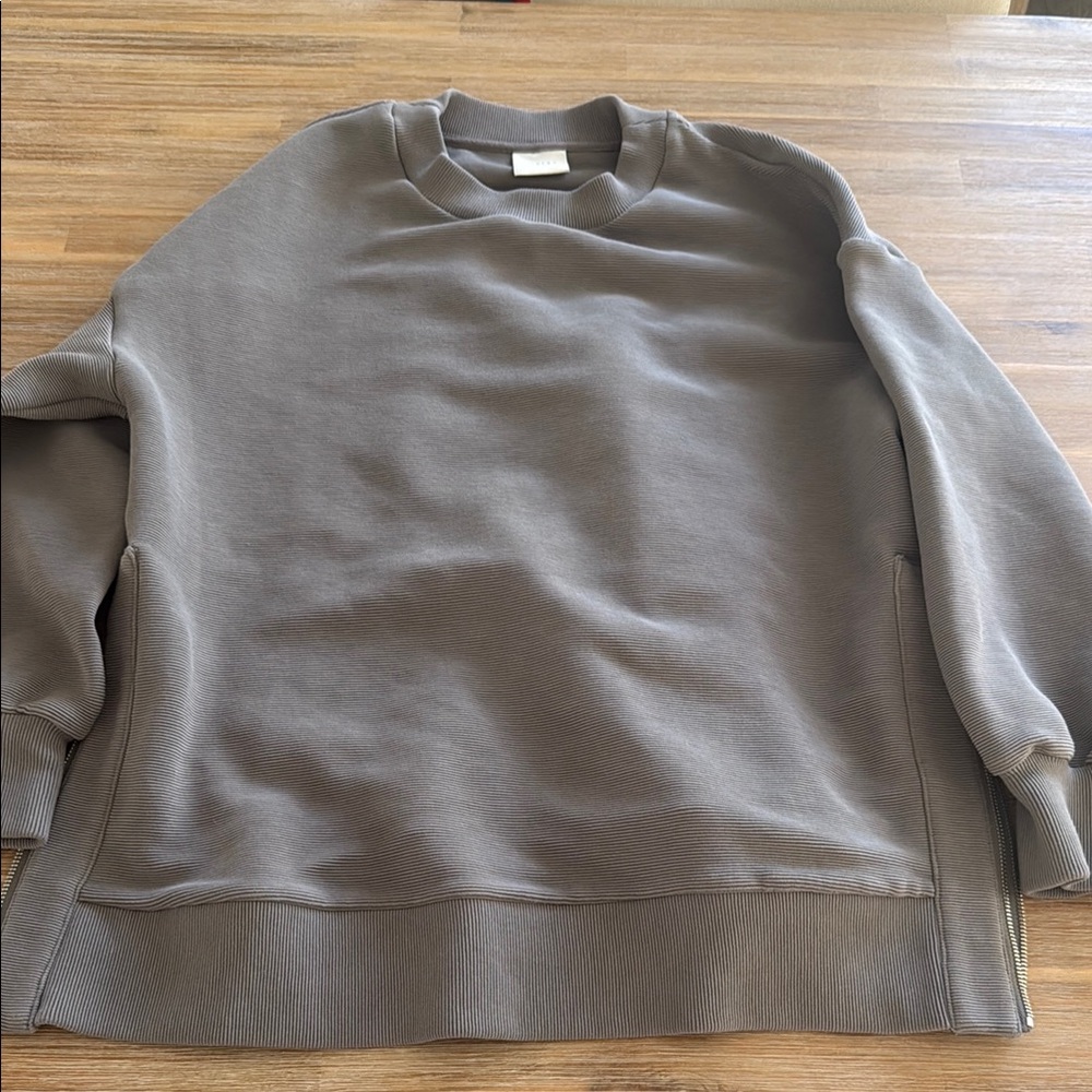 Varley Oversized Women’s Crewneck Sweater Gray, Size Medium